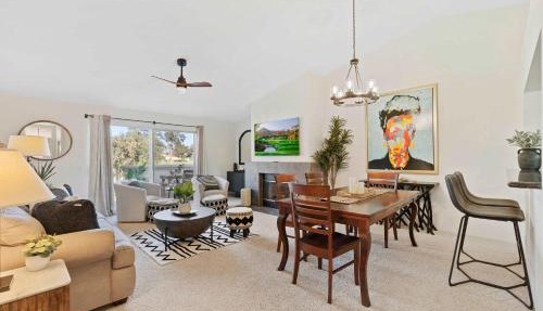 3BD in Desert Falls with Course view and Pool access