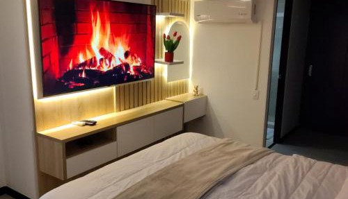 Apartamento lujoso y acogedor frente al centro comercial cacique BGA