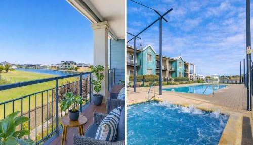 Apollo Stayz Luxury Apartment 66,- Pool -Spa - Walk to Town