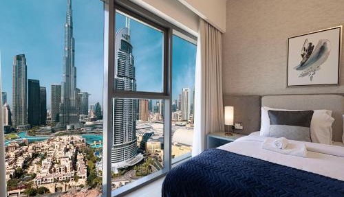 Burj & Fountain View 5-Min Walk to Dubai Mall