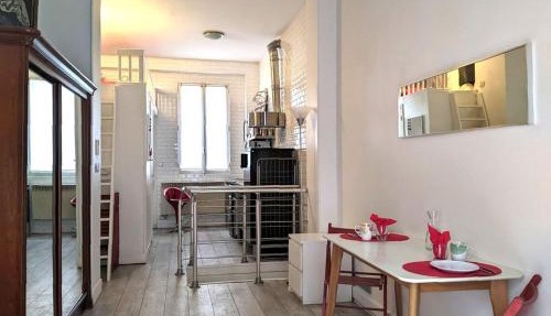 Duplex and private patio at Eiffel Tower