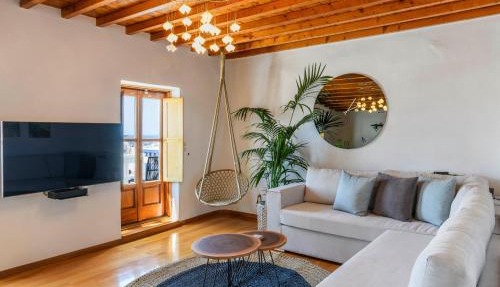 Floral Villa with marvelous view to Mykonos town