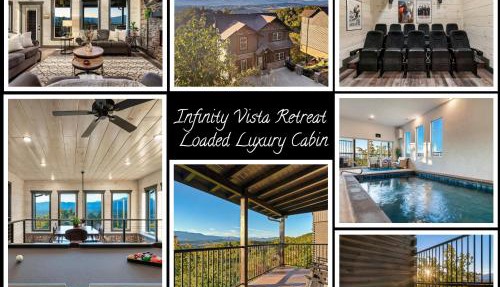Infinity Vista Retreat - 5BR, Smoky Mountain Views Pool, HotTub