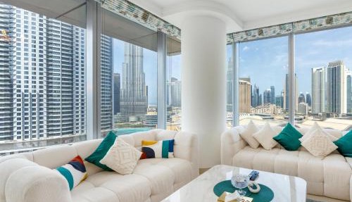 King 2BR With Burj Khalifa View In Boulevard Point