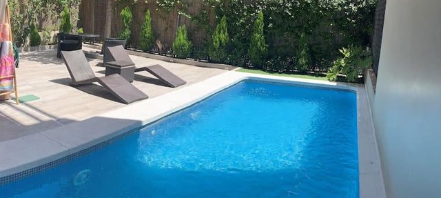 Luxury house with patio, garden and private pool.