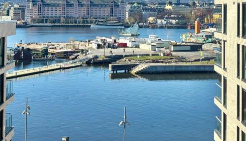 Oslo city Munch 3R with Unique Seascape and city views Parking free and Elevators Family and Group friendly